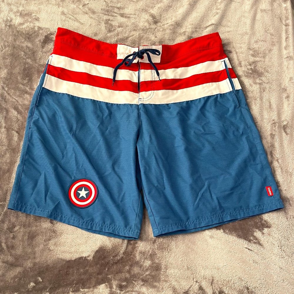 Marvel Captain America Swim Trunks